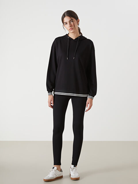 LCWAIKIKI Basic Beli Lastikli Ekstra Dar Fit Kadın Tayt - W4LJ29Z8-CVL