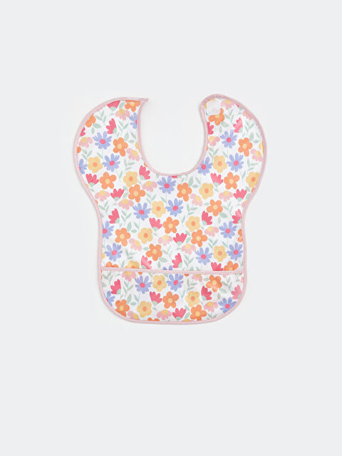 LCW baby Çiçekli Kız Bebek Mama Önlüğü - W4LJ67Z1-LRA