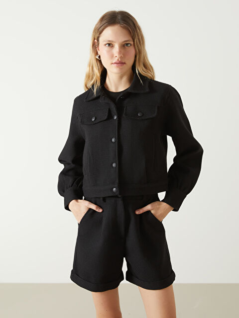 LC WAIKIKI Tüvit Kadın Gömlek Ceket - W4LK82Z8-CVL