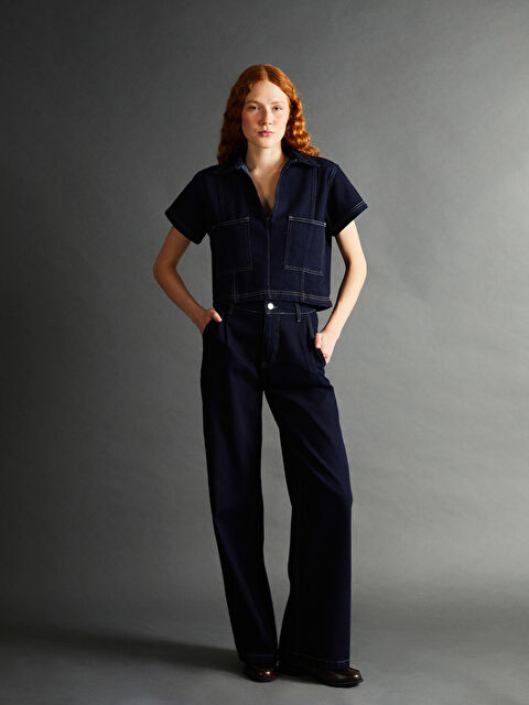 LC WAIKIKI Wideleg Kadın Jean Pantolon - W4LL32Z8-309