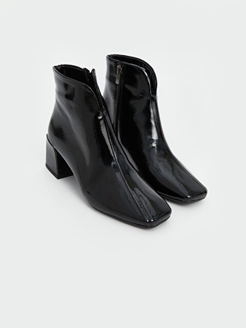 KOOR Deri Görünümlü Kadın Topuklu Bot - W4LL51Z8-HUC