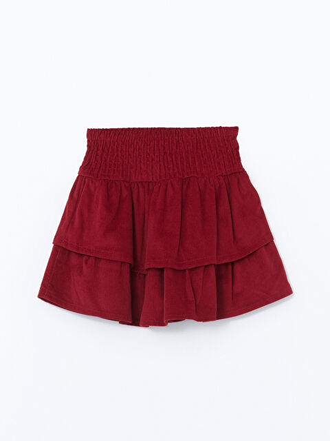 LCW Kids Beli Lastikli Pileli Kız Çocuk Etek - W4LM07Z1-HMS