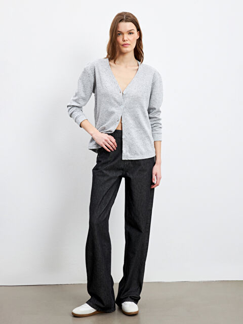 XSIDE V-Neck Women's Cardigan - W4LM98Z8-DPV