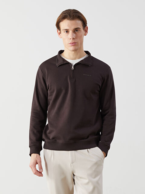 SOUTHBLUE Dik Yaka Uzun Kollu Baskılı Erkek Sweatshirt - W4LO34Z8-J0V