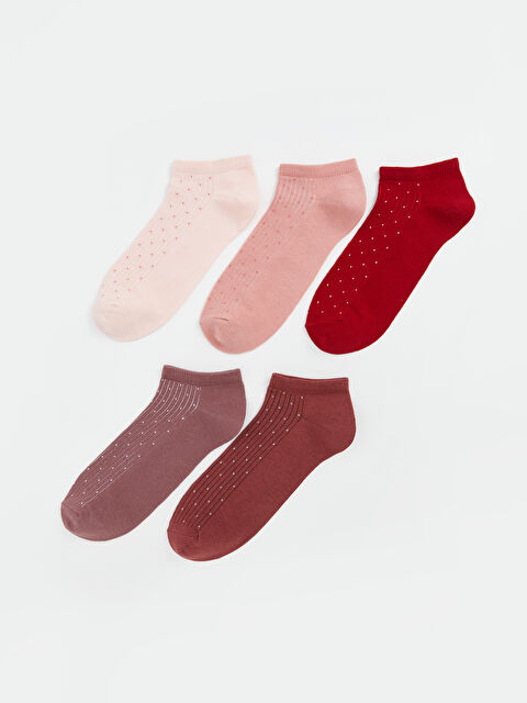 LCW DREAM Desenli Kadın Patik Çorap 5'li - W4LO74Z8-FDP