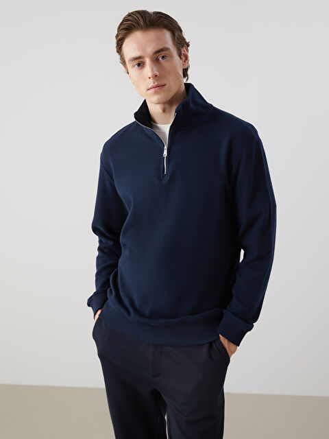 LCW Vision Dik Yaka Erkek Sweatshirt - W4LO85Z8-RFH