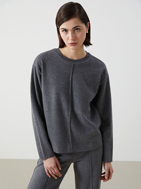 LCW Vision Bisiklet Yaka Kadın Triko Kazak - W4LO98Z8-D3A