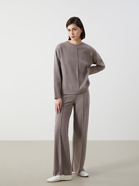 LCW Vision Beli Lastikli Kadın Triko Pantolon - W4LO99Z8-DFV