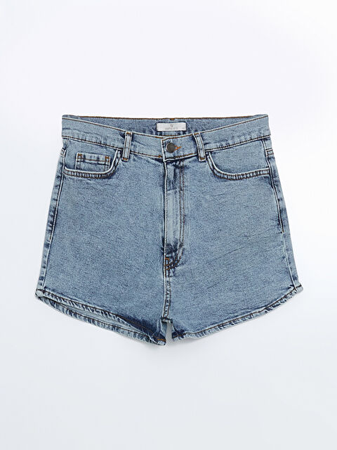 Natuvera Standart Fit Kadın Jean Şort