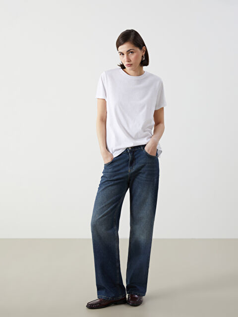 LCW Jeans Wideleg Kadın Jean Pantolon - W4LP68Z8-JVU