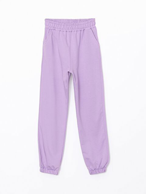 LCW Kids Beli Lastikli Kız Çocuk Jogger Eşofman Altı - W4LQ51Z4-GNG