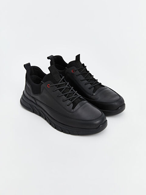 Marcorossi Hakiki Deri Bağcıklı Erkek Spor Ayakkabı - W4LQ76Z8-HUC