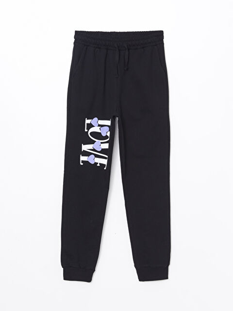 LCW Kids Beli Lastikli Kız Çocuk Jogger Eşofman Altı - W4LQ86Z4-LQJ