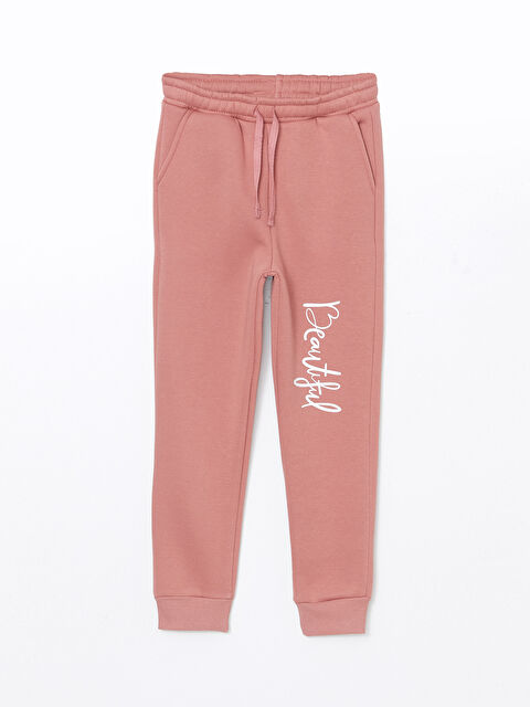 LCW Kids Beli Lastikli Kız Çocuk Jogger Eşofman Altı - W4LQ94Z4-DMT