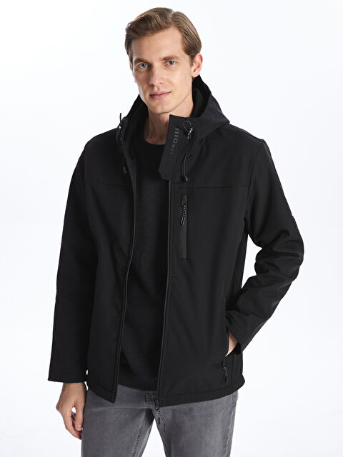 LCWAIKIKI Classic Standart Kalıp Kapüşonlu Erkek Mont - W4LS55Z8-CVL