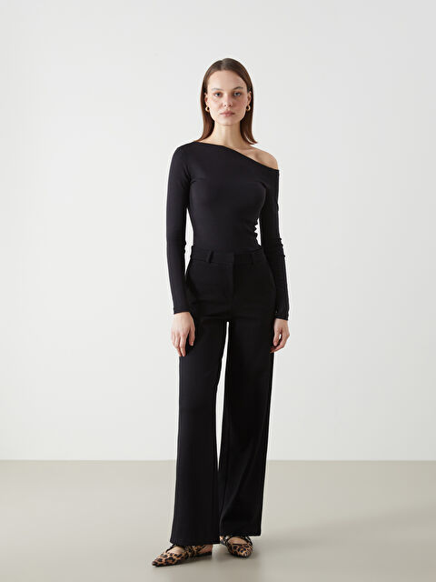 LCW Vision Standart Fit Geniş Paça Kadın Pantolon - W4LT32Z8-CVL