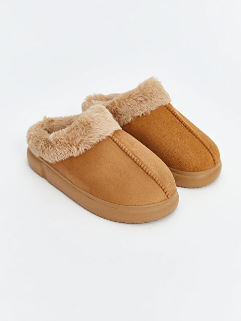 LCW STEPS Kürk Astarlı Kadın Ev Terliği - W4LT63Z8-CWX