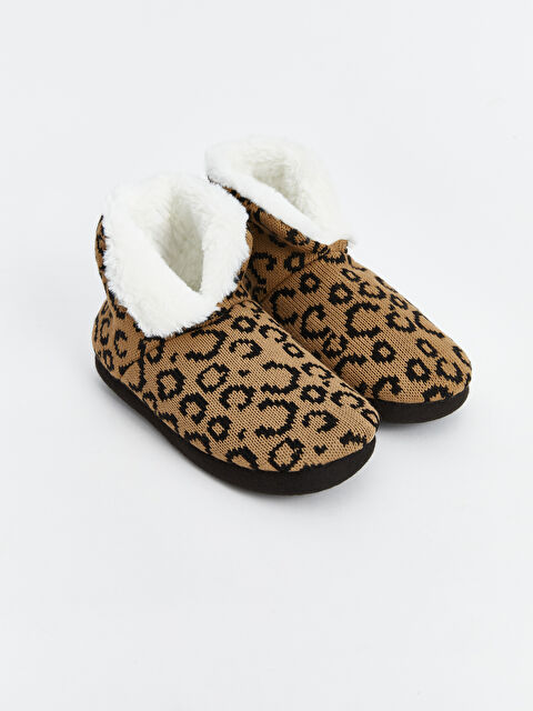 LCW STEPS بوط شبشب منزلي نساء بطبعة النمر - W4LT64Z8-M0T