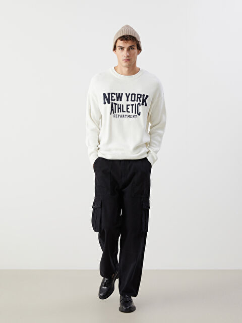 XSIDE Rahat Kalıp Gabardin Erkek Kargo Pantolon - W4LT90Z8-RQL