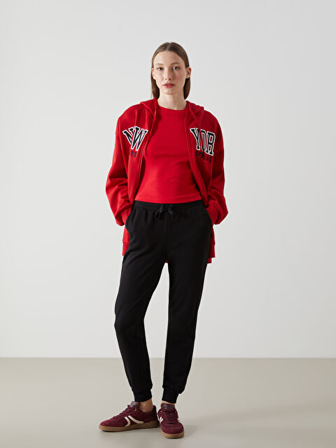 LCWAIKIKI Classic Elasticated Waist Women's Jogger Sweatpants - W4LV13Z8-CVL