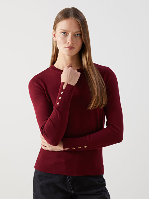 LCW Vision Bisiklet Yaka Kadın Triko Kazak - W4LV50Z8-CTM