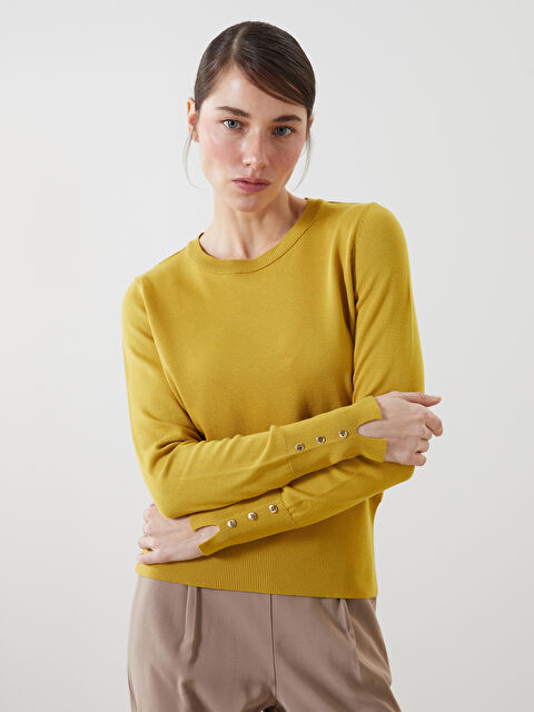 LCW Vision Bisiklet Yaka Kadın Triko Kazak - W4LV50Z8-KEW