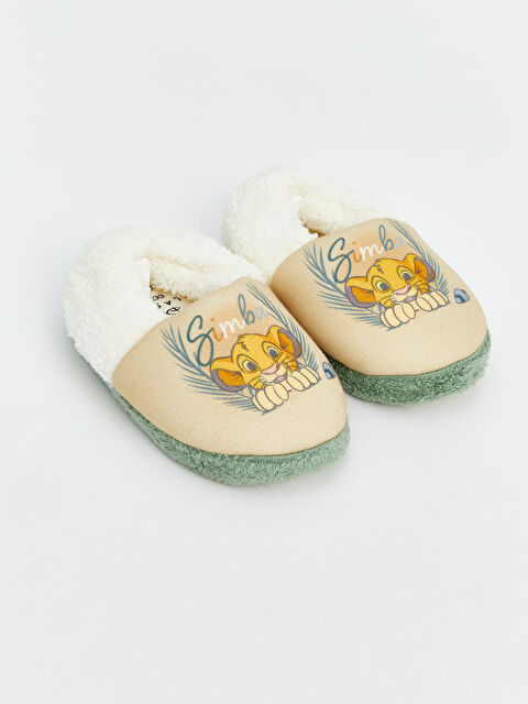 LCW STEPS Baskılı Pelüş Erkek Bebek Panduf - W4LY11Z1-YXD