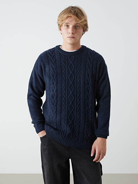 XSIDE Bisiklet Yaka Erkek Triko Kazak - W4LY89Z8-J2H