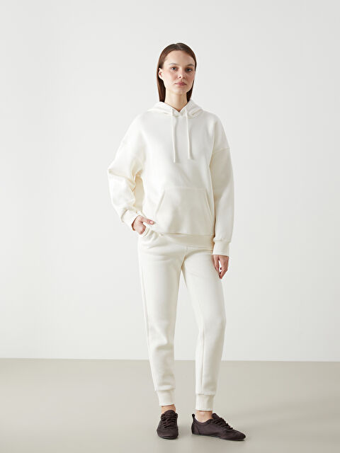 LCW Vision Beli Lastikli Kadın Kalın Jogger Eşofman Altı - W4M031Z8-FDJ