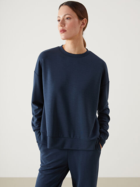 LCW Vision Oversize Modal Karışımlı Kadın Sweatshirt - W4M032Z8-HRZ
