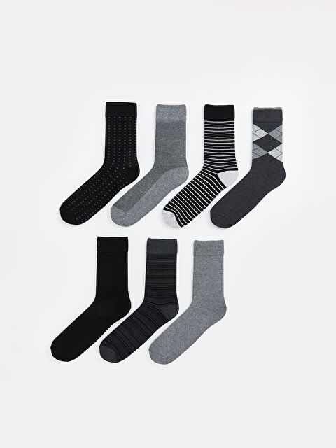LCW ACCESSORIES Desenli Erkek Soket Çorap 7'li - W4M082Z8-K00