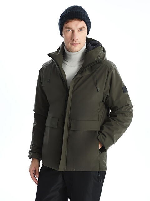 LCWAIKIKI Classic Standart Kalıp Kapüşonlu Erkek Mont - W4M110Z8-CTY