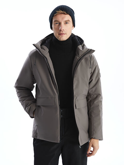 LCWAIKIKI Classic Standart Kalıp Kapüşonlu Erkek Mont - W4M110Z8-Z8K