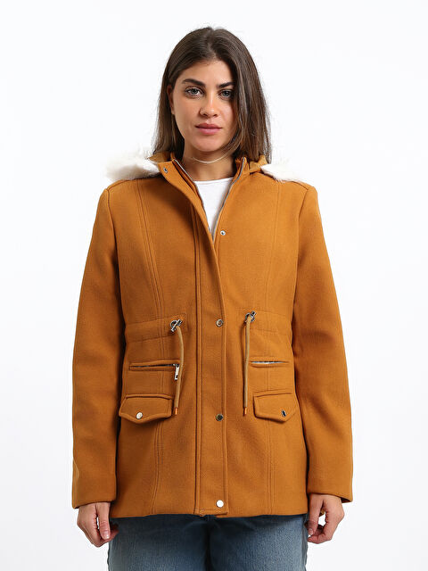 LCW Vision Hooded Women's Cachet Coat - W4M125Z8-EPX