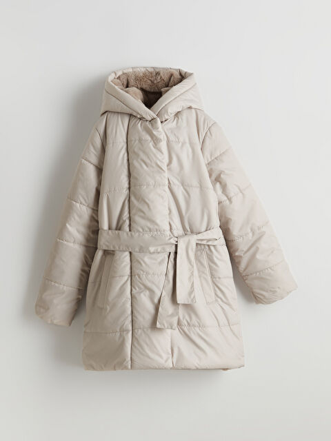 LCW Kids Kapüşonlu Kız Çocuk Şişme Mont - W4M132Z4-FXP