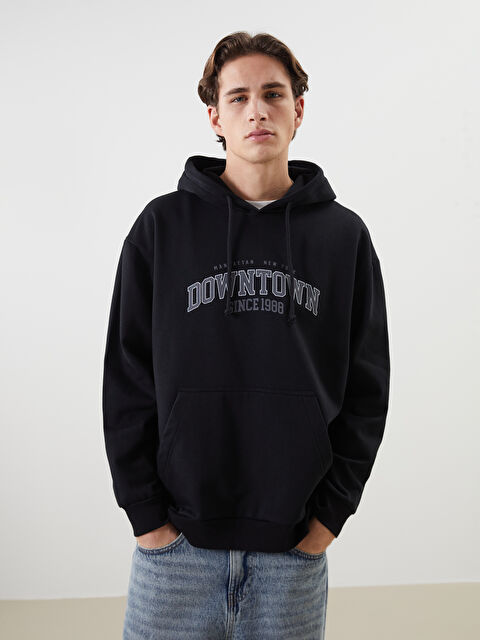 XSIDE Long Sleeve Printed Men's Hoodie - W4M133Z8-CVL