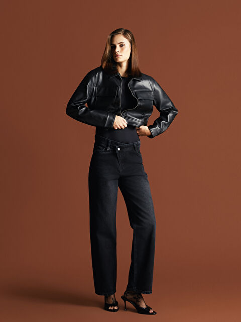 LCW Jeans Straight Fit Kadın Jean Pantolon - W4M154Z8-327