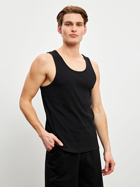 LC WAIKIKI U Yaka Penye Erkek Fitilli Atlet 2'li - W4M218Z8-CVL