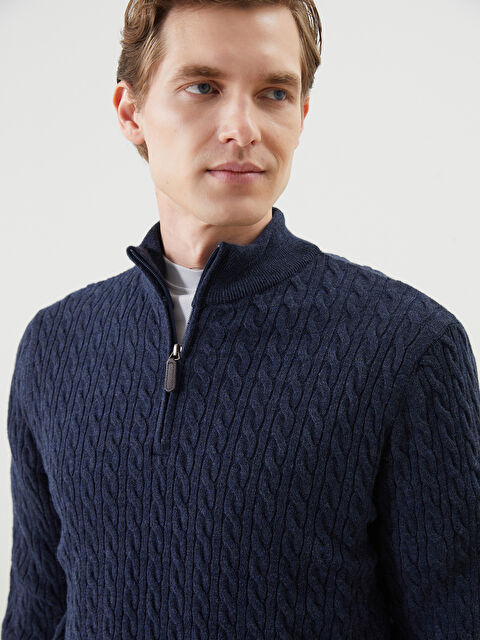 SOUTHBLUE Dik Yaka Erkek Triko Kazak - W4M221Z8-RFH