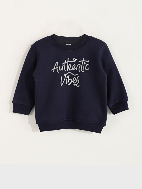 LCW Kids Crew Neck Boys' Sweatshirt - W4M272Z1-DWP