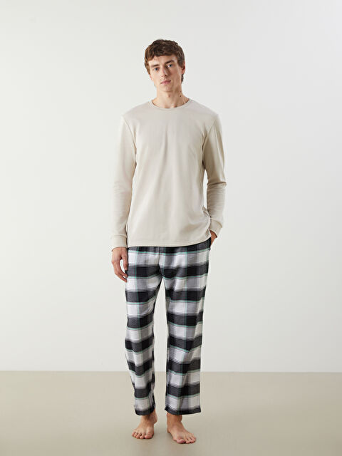 LC WAIKIKI Standart Kalıp Ekose Erkek Pijama Alt - W4M296Z8-LKX