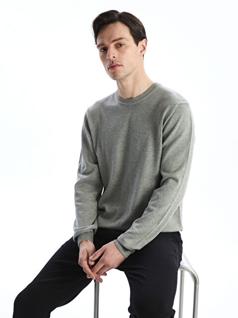 LCWAIKIKI Classic Bisiklet Yaka Erkek Triko Kazak - W4M299Z8-EEZ