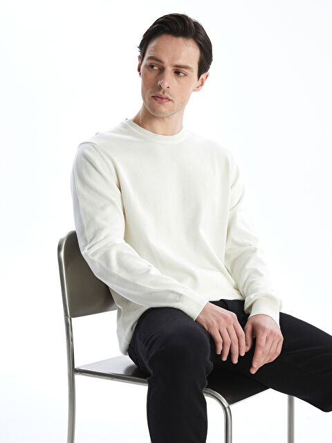 LCWAIKIKI Classic Bisiklet Yaka Erkek Triko Kazak - W4M299Z8-R9J