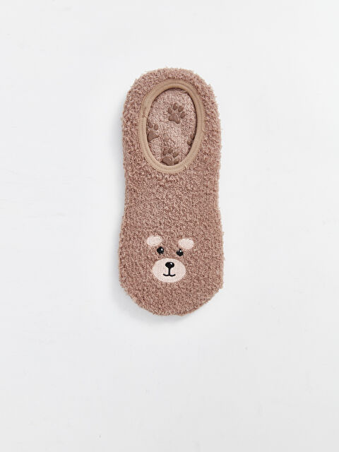 LCW DREAM Nakışlı Kaydırmaz Taban Kadın Ev Çorabı - W5AB27Z8-FM2