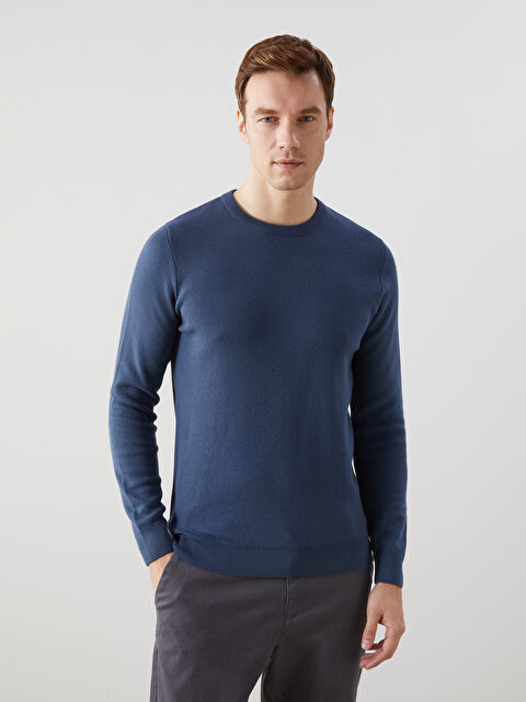 LCWAIKIKI Classic Bisiklet Yaka Erkek Triko Kazak - W4M383Z8-YH7