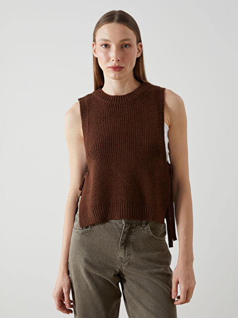 LCW Vision Bisiklet Yaka Kadın Triko Süveter - W4M390Z8-HCJ