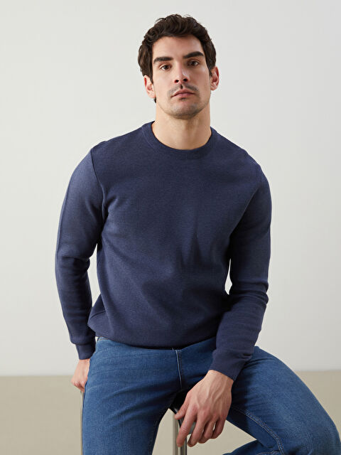 LCWAIKIKI Classic Bisiklet Yaka Erkek Triko Kazak - W4M410Z8-PJG