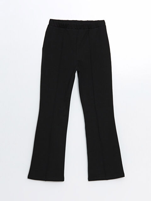 LCW Kids Beli Lastikli İspanyol Paça Kız Çocuk Tayt - W4M423Z4-CVL