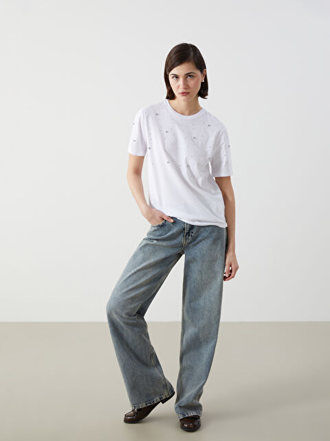 LCW Vision Wideleg Kadın Jean Pantolon - W4M448Z8-507