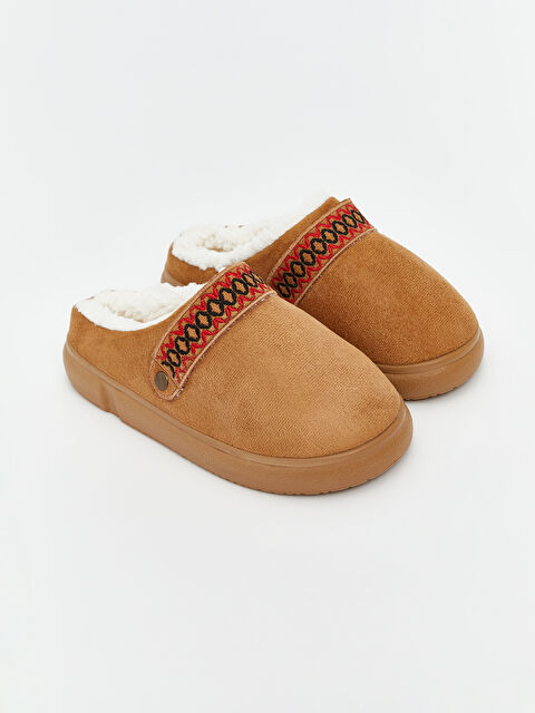 LCW STEPS Kürk Detaylı Kadın Ev Ayakkabısı - W4M466Z8-CWX